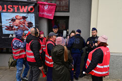 Protest pod kliniką aborcyjną Abotak