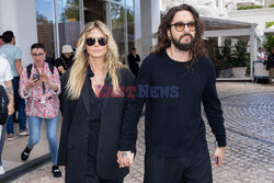 Heidi Klum i Tom Kaulitz cali na czarno w Cannes