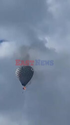 Uratował 2 osoby i zginął w pożarze balonu