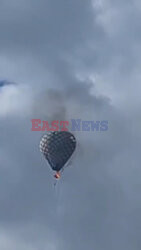 Uratował 2 osoby i zginął w pożarze balonu