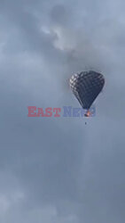 Uratował 2 osoby i zginął w pożarze balonu