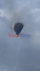 Uratował 2 osoby i zginął w pożarze balonu