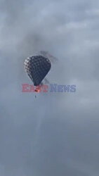 Uratował 2 osoby i zginął w pożarze balonu