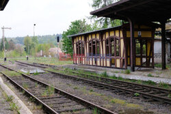 Opuszczony dworzec PKP w Lwówku Śląskim