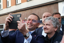 Karol Nawrocki w Zabrzu