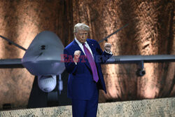 Prezydent Trump z wizytą w Katarze