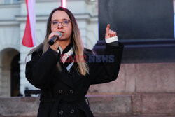 Przedwyborczy wiec kandydata Partii Razem na prezydenta Adriana Zandberga