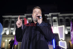 Przedwyborczy wiec kandydata Partii Razem na prezydenta Adriana Zandberga
