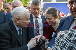 Jarosław Kaczyński w Wierzchosławicach