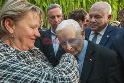 Jarosław Kaczyński w Wierzchosławicach