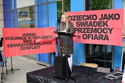 Protest przed siedzibą Komisji Europejskiej
