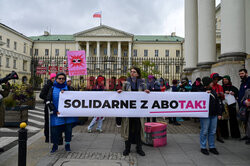 Demonstracja solidarnościowa z przychodnią aborcyjną Abotak