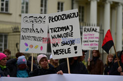 Demonstracja solidarnościowa z przychodnią aborcyjną Abotak