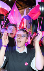 Wieczór wyborczy Adriana Zandberga