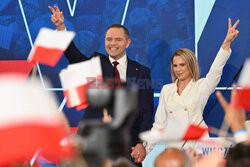 Wieczór wyborczy Karola Nawrockiego