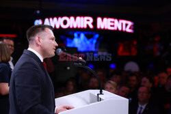 Wieczór wyborczy Sławomira Mentzena