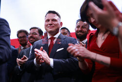 Wieczór wyborczy Sławomira Mentzena