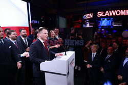Wieczór wyborczy Sławomira Mentzena