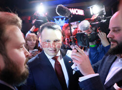 Wieczór wyborczy Sławomira Mentzena