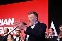 Wieczór wyborczy Adriana Zandberga