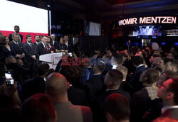 Wieczór wyborczy Sławomira Mentzena