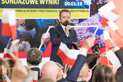 Wieczór wyborczy Karola Nawrockiego