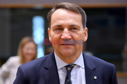 Minister Radosław Sikorski w Brukseli