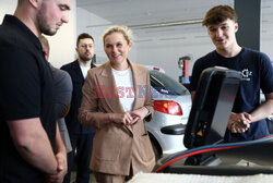 Barbara Nowacka w Powiatowym Centrum Edukacji Zawodowej w Bytowie