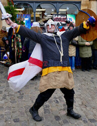 Spektakl Boxing Day Mummers w Oxfordshire