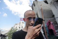 Niewidomi pracownicy mediów  w Strefie Gazy