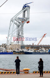 Dźwigowiec "Svanen" w gdyńskim porcie