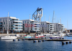 Dźwigowiec "Svanen" w gdyńskim porcie