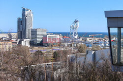 Dźwigowiec "Svanen" w gdyńskim porcie