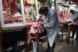 Mięsny targ w Atenach