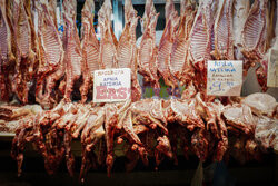 Mięsny targ w Atenach