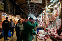 Mięsny targ w Atenach