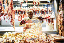 Mięsny targ w Atenach