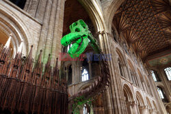 Szkielet dinozaura w katedrze