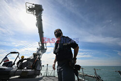 Na pokładzie francuskiego niszczyciela min - AFP