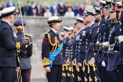 Księżniczka Anna na uroczystości  w Królewskiej Akademii Marynarki Wojennej w Dartmouth