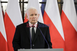 Konferencja Jarosława Kaczyńskiego w Sejmie