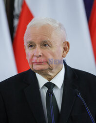 Konferencja Jarosława Kaczyńskiego w Sejmie