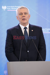 Konferencja ministrów: Domańskiego, Żurka i Siemoniaka