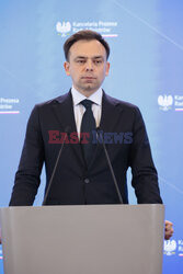 Konferencja ministrów: Domańskiego, Żurka i Siemoniaka