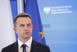 Konferencja ministrów: Domańskiego, Żurka i Siemoniaka