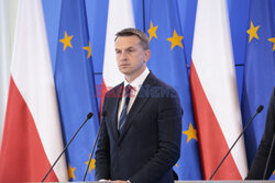 Konferencja ministrów: Domańskiego, Żurka i Siemoniaka