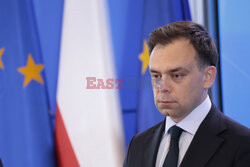 Konferencja ministrów: Domańskiego, Żurka i Siemoniaka