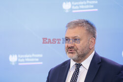 Konferencja ministrów: Domańskiego, Żurka i Siemoniaka