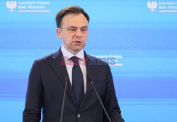 Konferencja ministrów: Domańskiego, Żurka i Siemoniaka