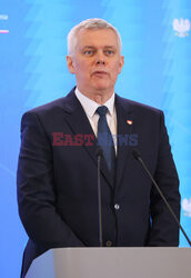 Konferencja ministrów: Domańskiego, Żurka i Siemoniaka